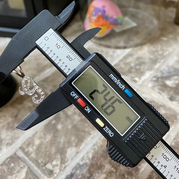 GENUINE DIAMONDS Pendant Charm Initial G Solid 14KT Gold - Picture 8 of 8